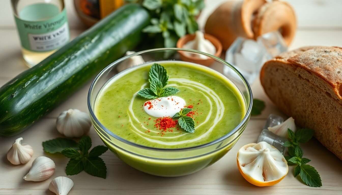 Gaspacho de concombre : recette rafraîchissante et facile