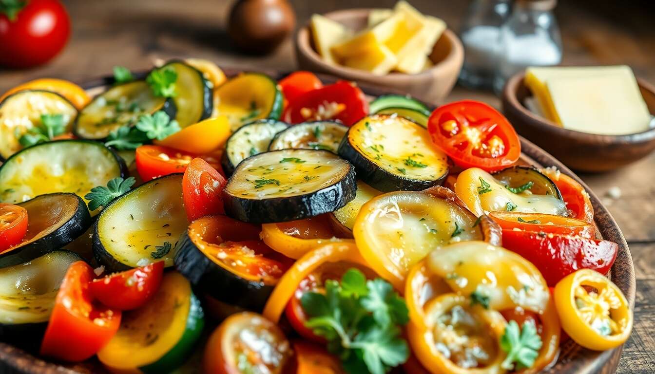 Gratin de légumes d'été au fromage à raclette
