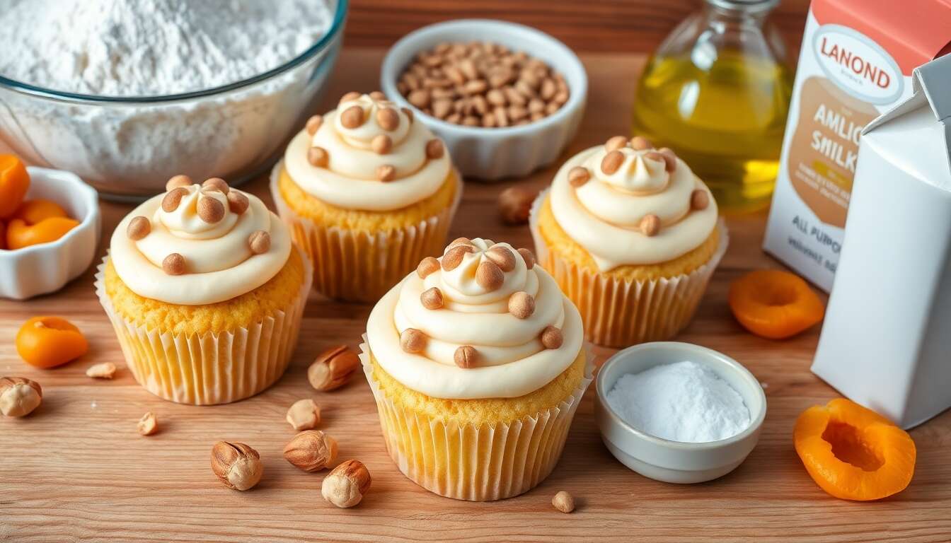 Cupcakes abricot noisette : recette gourmande et facile