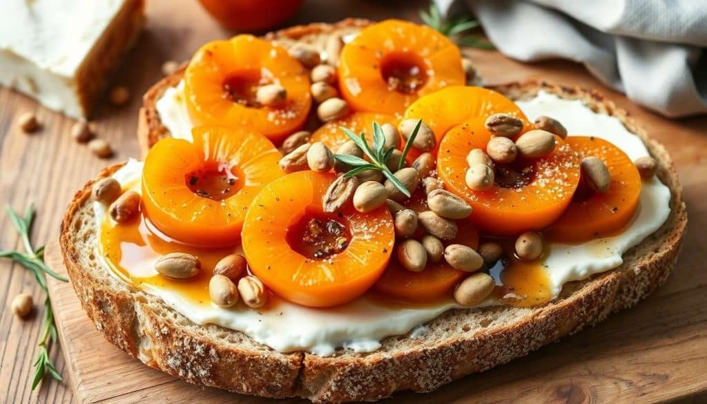 Tartines Abricots, miel et Fromage Frais : délice Sucré-Salé à Tester