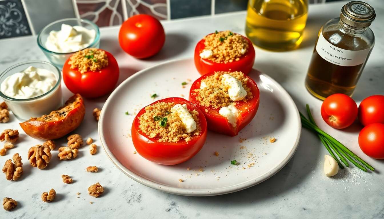Recette de tomates farcies au fromage bleu