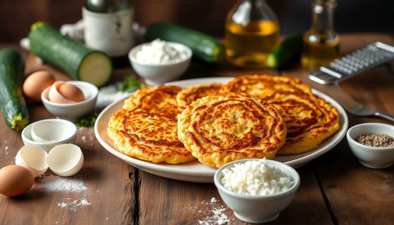 Recette facile de galettes de courgette