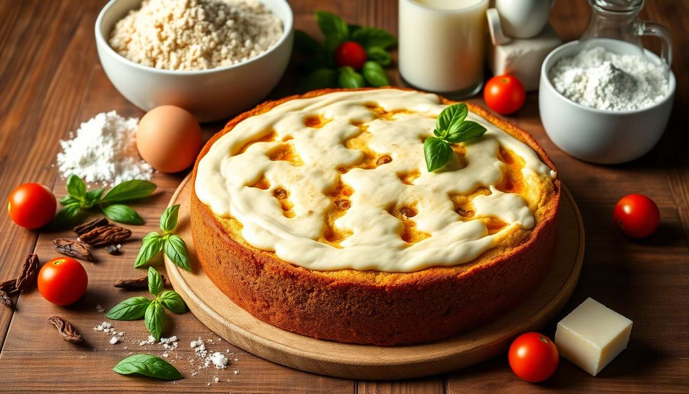 Cake aux Tomates, basilic et Fromage de Chèvre Frais : recette Délicieuse