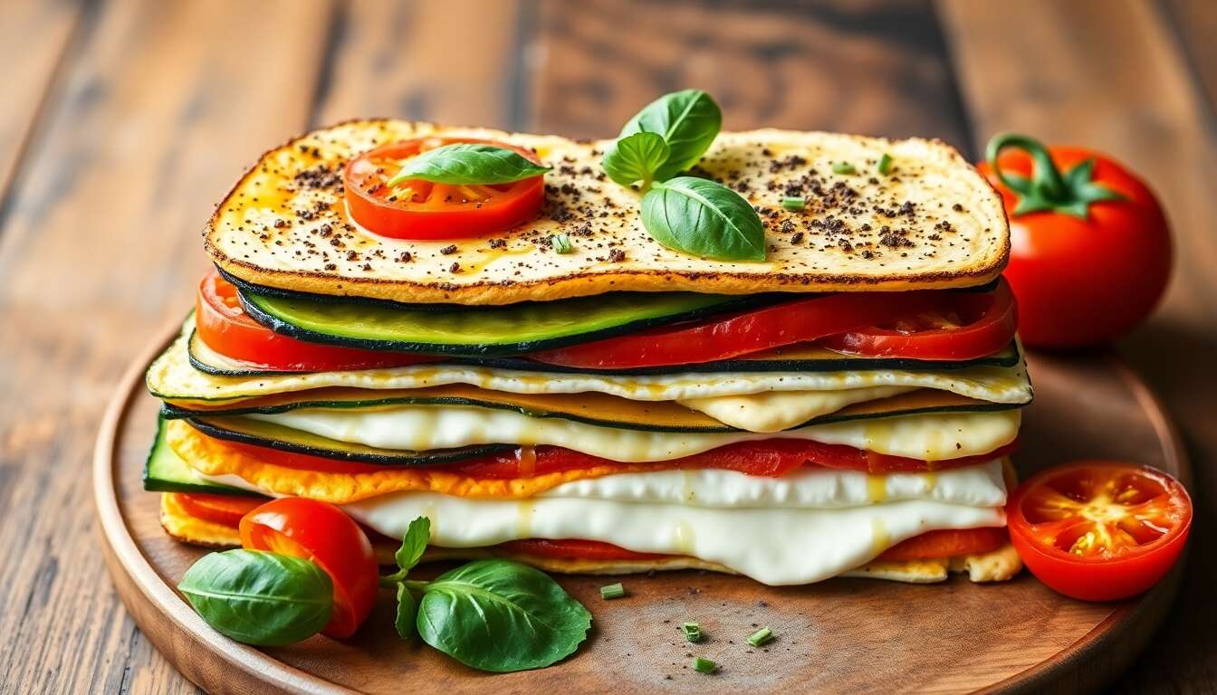 Millefeuille de légumes d'été au fromage frais : recette délicieuse et facile