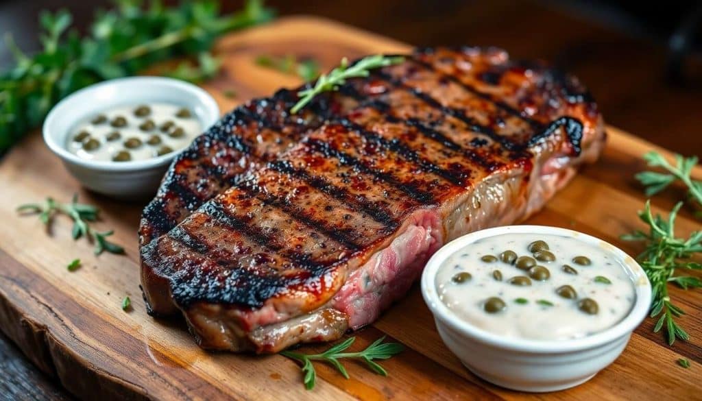 Entrecôte de barbecue avec sauce tartare : recette gourmande