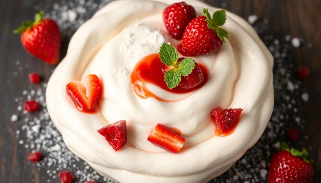 Recette mousse légère au fromage blanc et fraises