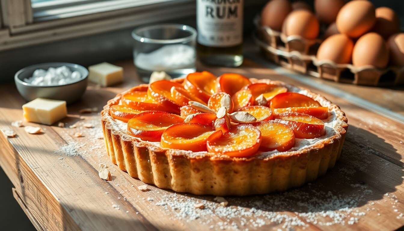 Tarte amandine aux abricots faciles