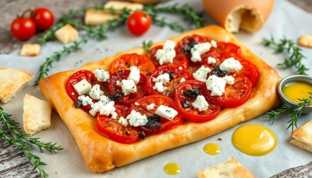 Recette Tarte Fine à la Tomate et Fromage Bleu