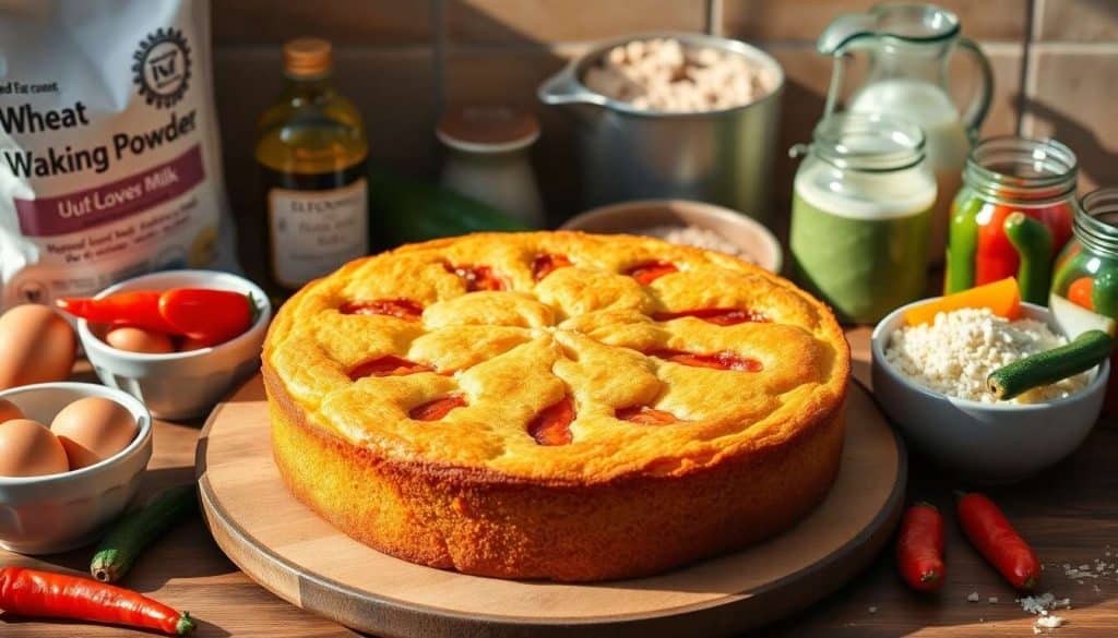 Recette de Cake aux Poivrons et Courgettes