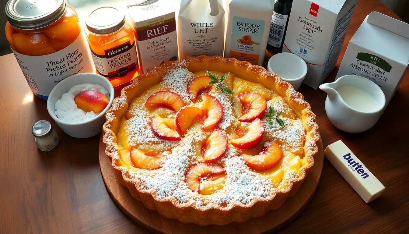 Clafoutis aux pêches : recette facile et rapide
