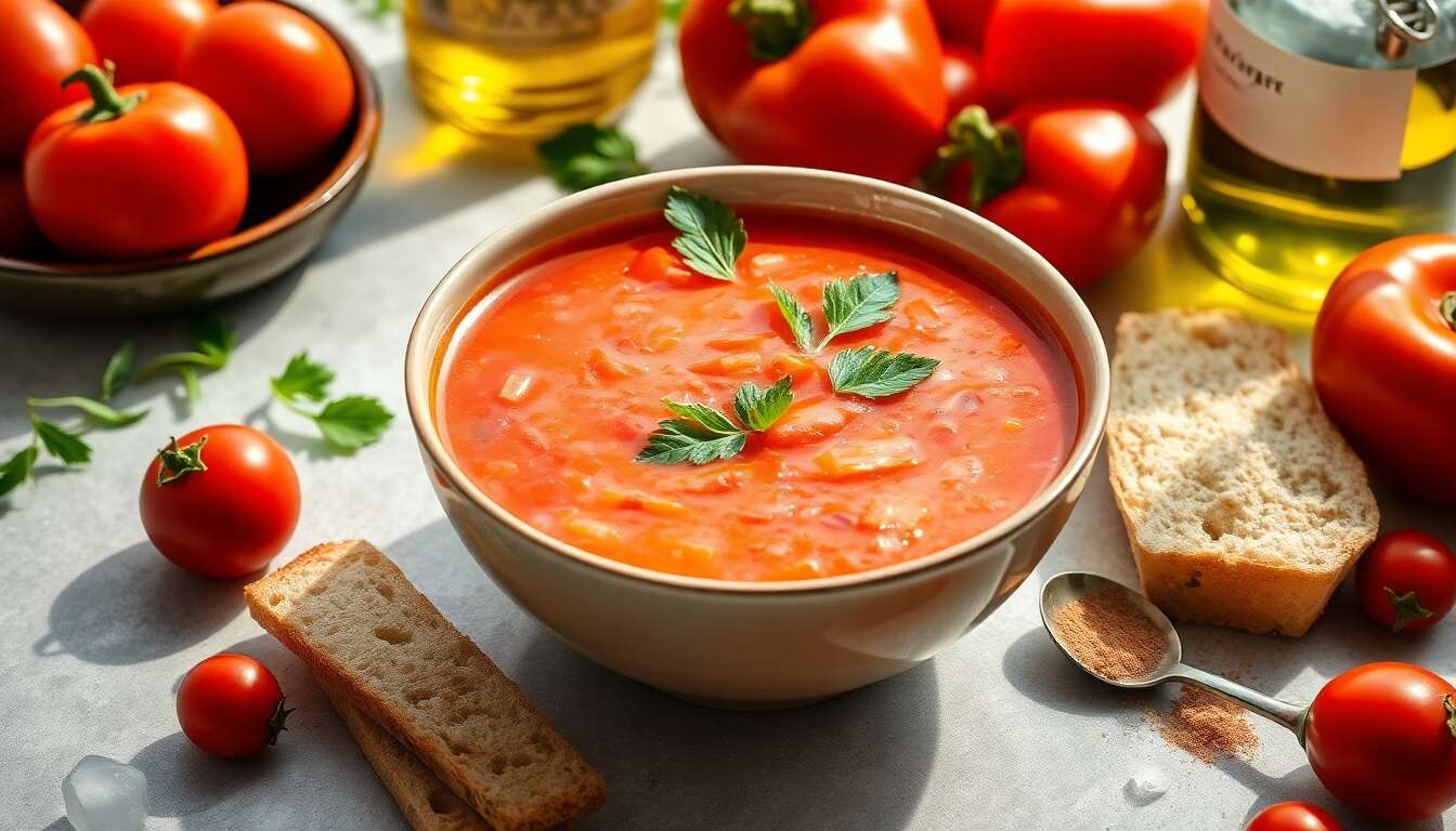 Recette facile de gazpacho