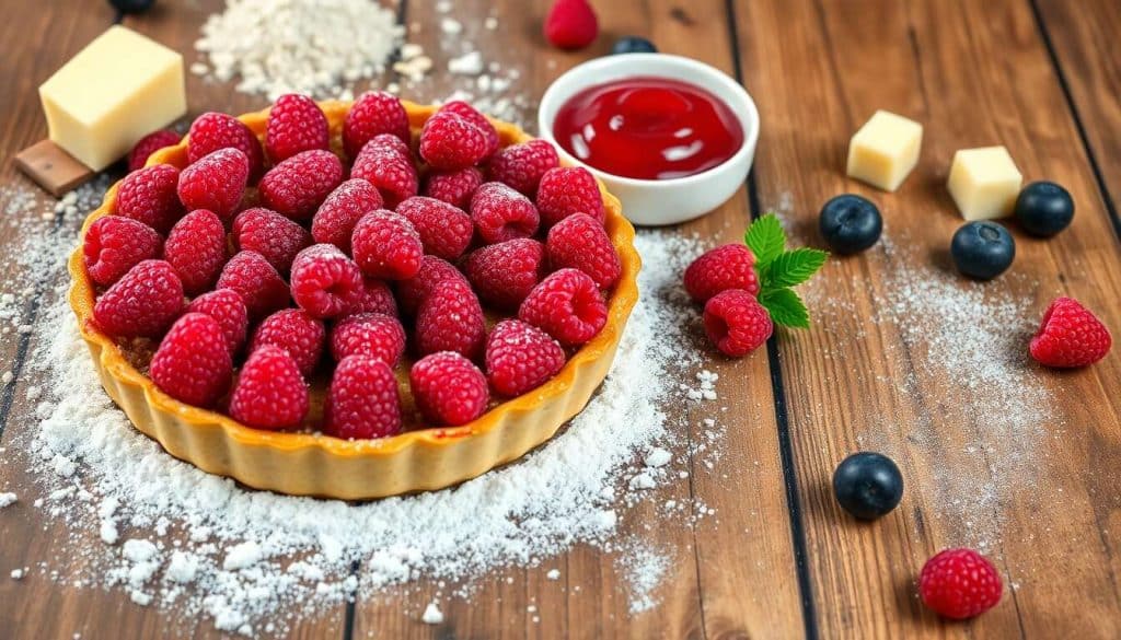 Tarte aux framboises : recette gourmande