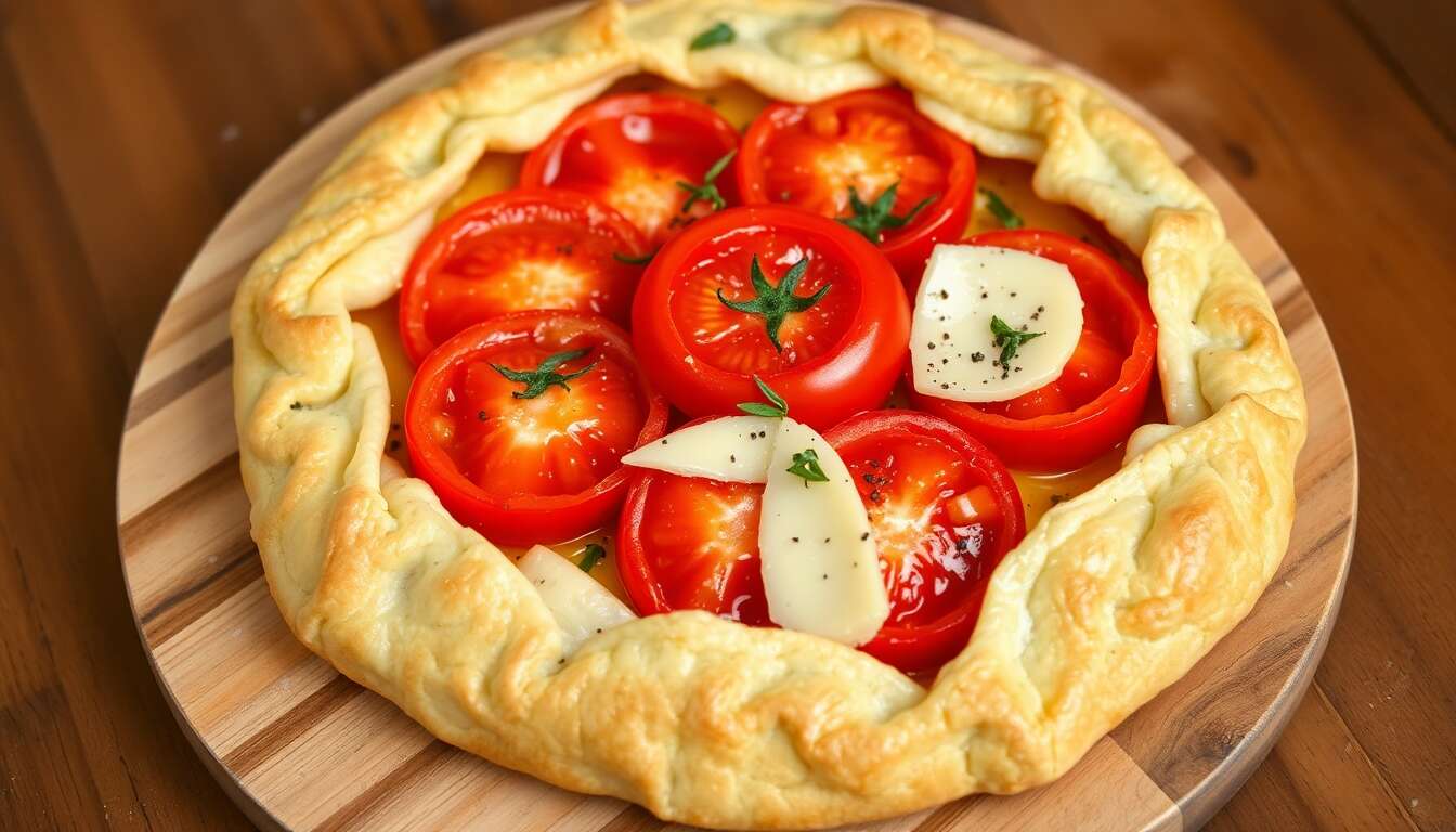 Tarte aux tomates, moutarde et fromage à raclette : recette gourmande