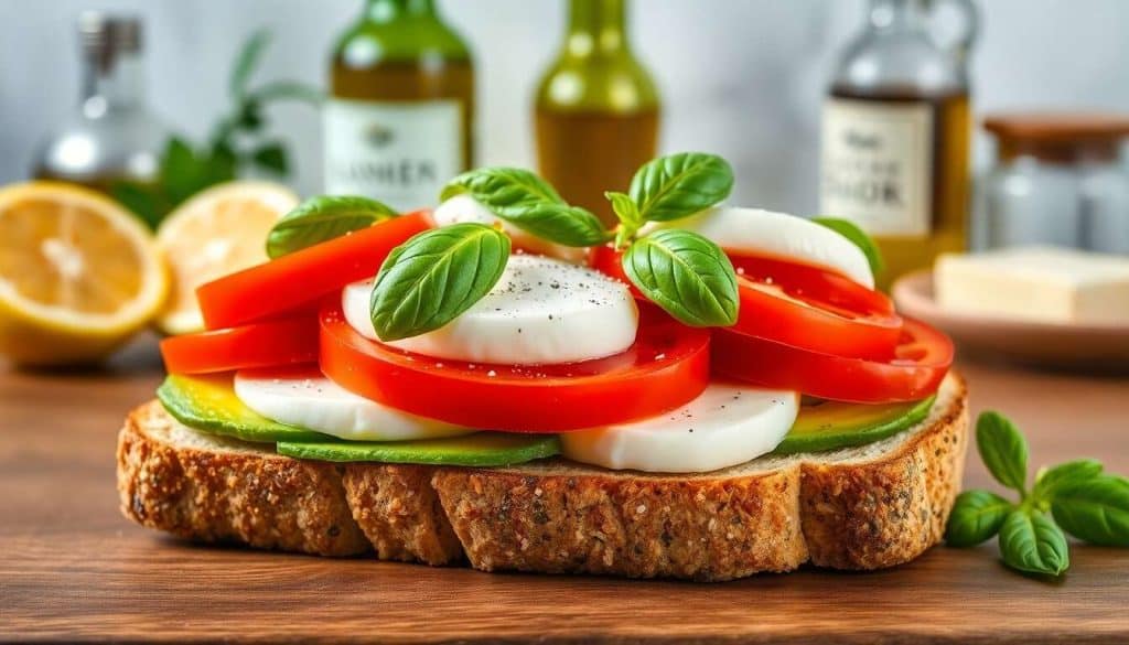 Croque Veggie : avocat, tomate et Mozzarella