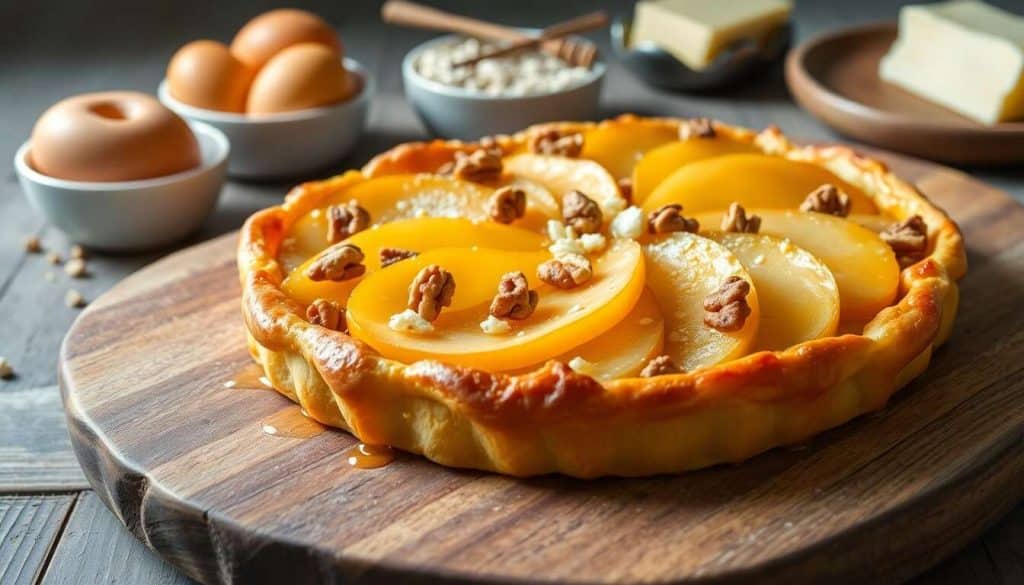 Tarte aux poires, noix et Maroilles : recette gourmande
