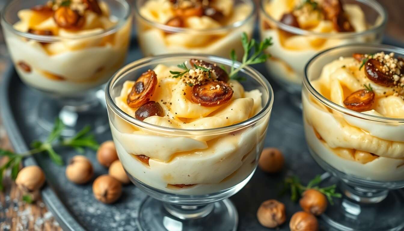 Verrines aux cèpes et parmesan : recette gourmande et rapide