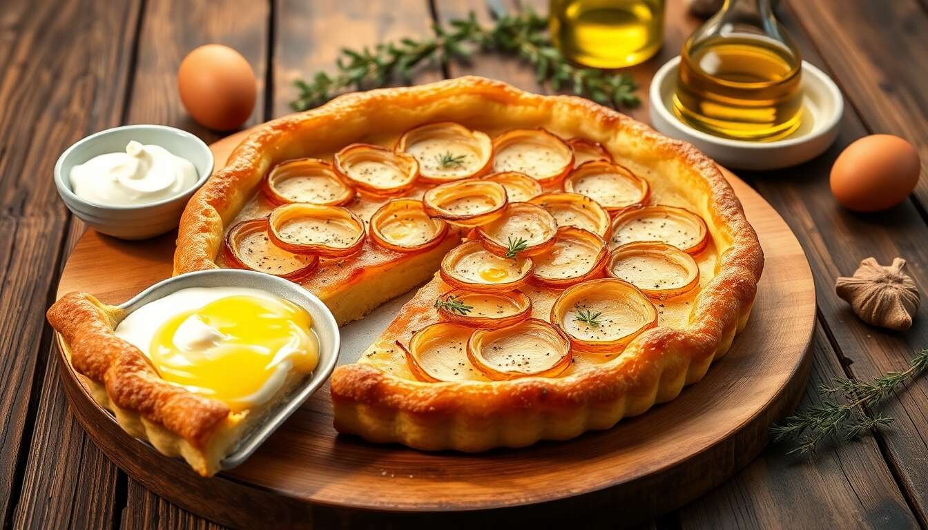 Tarte aux oignons doux des Cévennes : recette savoureuse