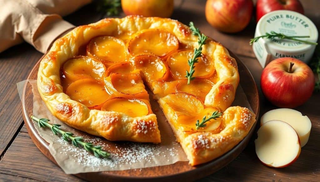 Tarte Tatin de camembert aux pommes : recette gourmande