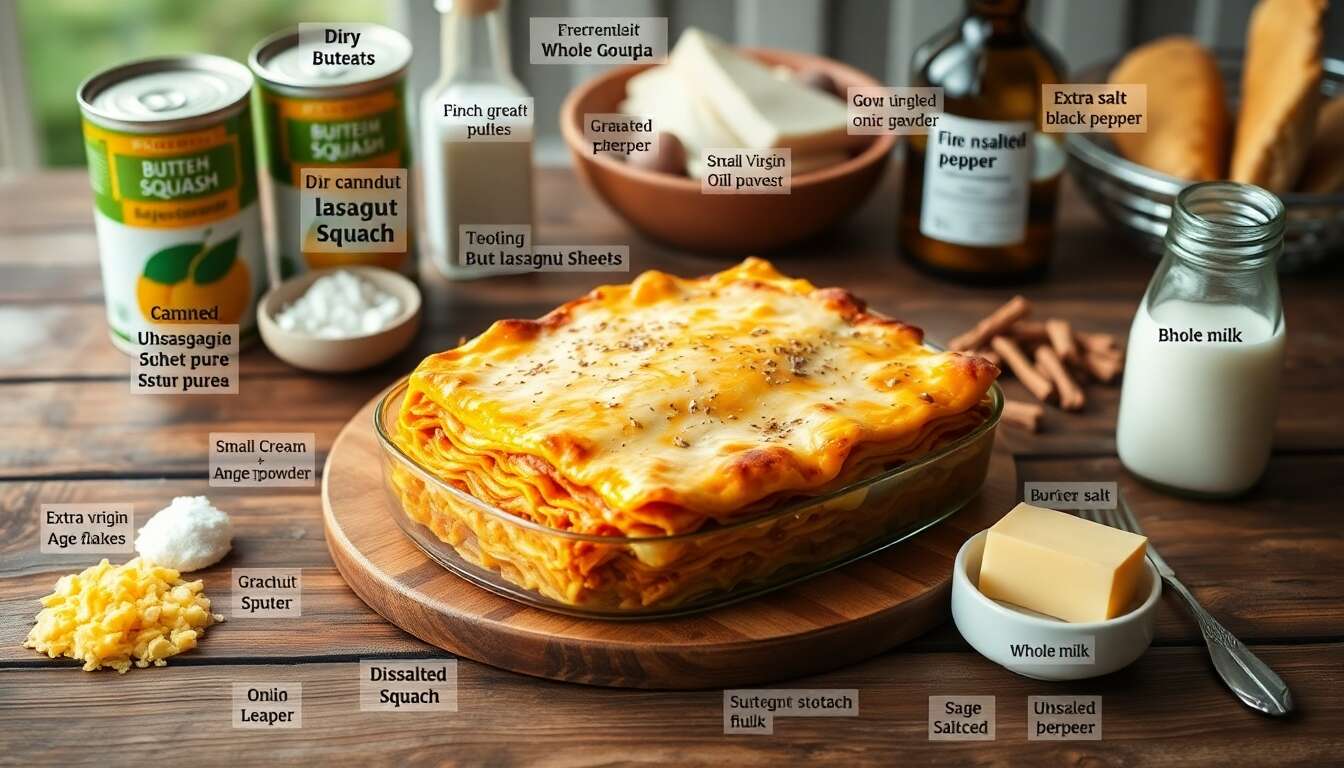Lasagne de courge butternut au Gouda : recette gourmande et facile