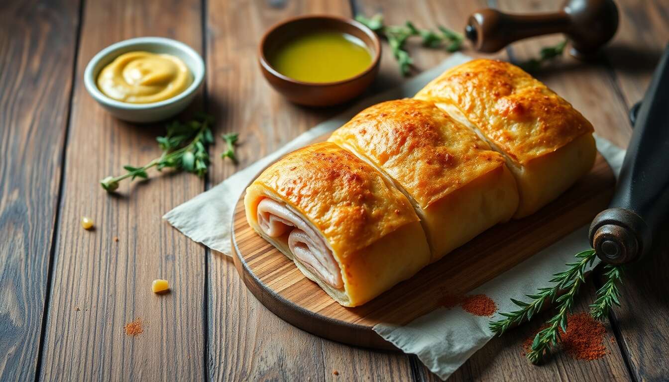 Roulés au fromage de brebis et jambon : recette gourmande