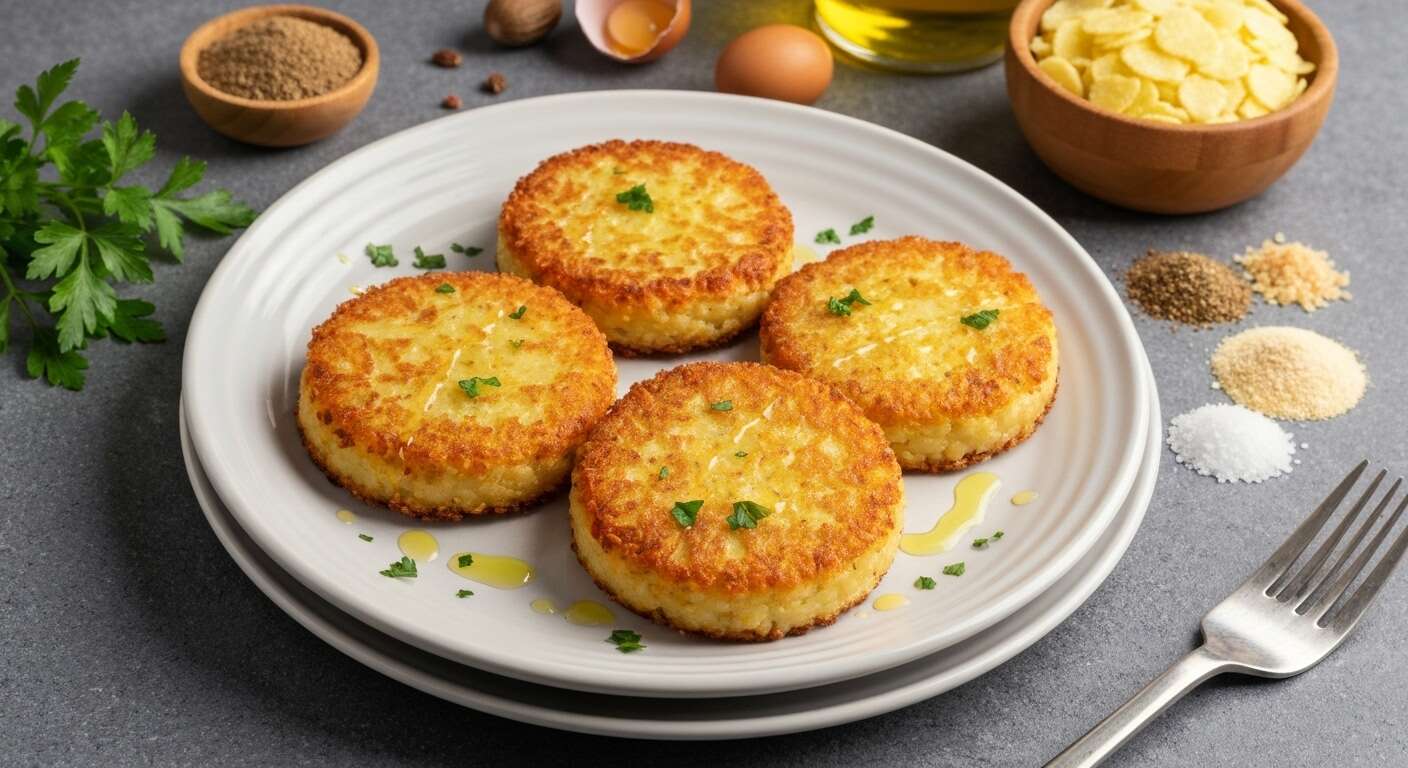 Recette : galettes de pommes de terre croustillantes au four