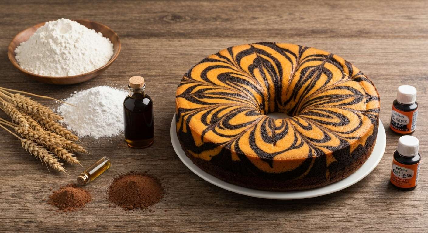 Zebra Cake d'Halloween : recette Facile et Gourmande