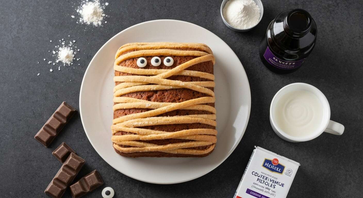 Gâteau Momie pour Halloween : recette Facile