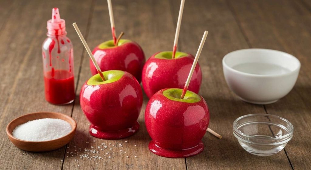 Recette des pommes d'amour de fête