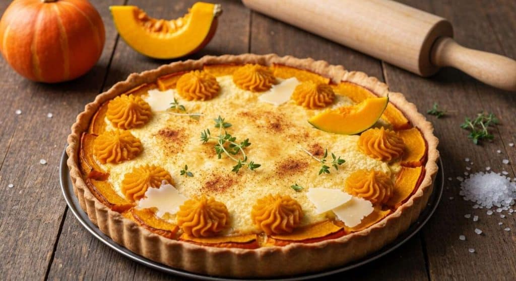 Recette de Tarte au Potiron et au Fromage