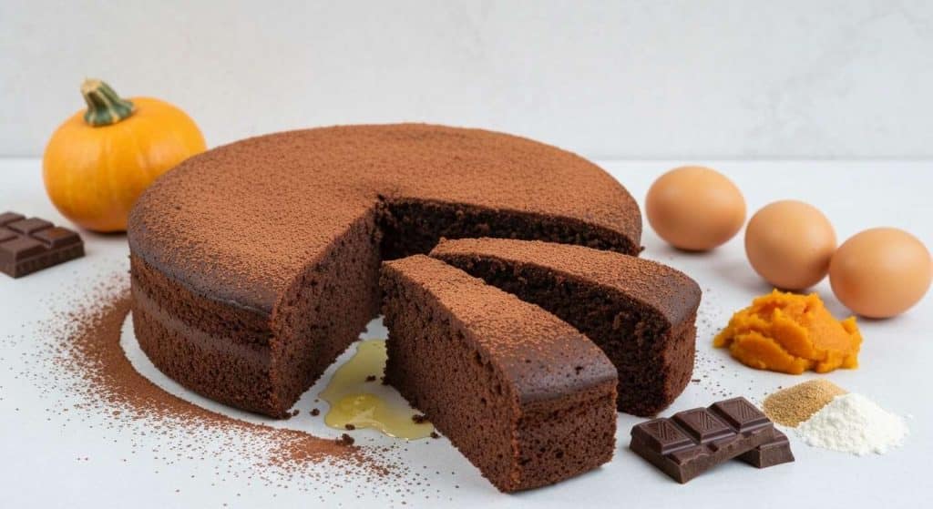 Gâteau moelleux au chocolat sans beurre : recette au potimarron