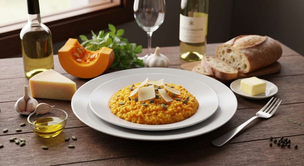 Risotto de potiron au fromage frais : recette gourmande