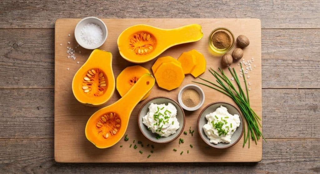 Recette d'œuf cocotte à la butternut et fromage frais
