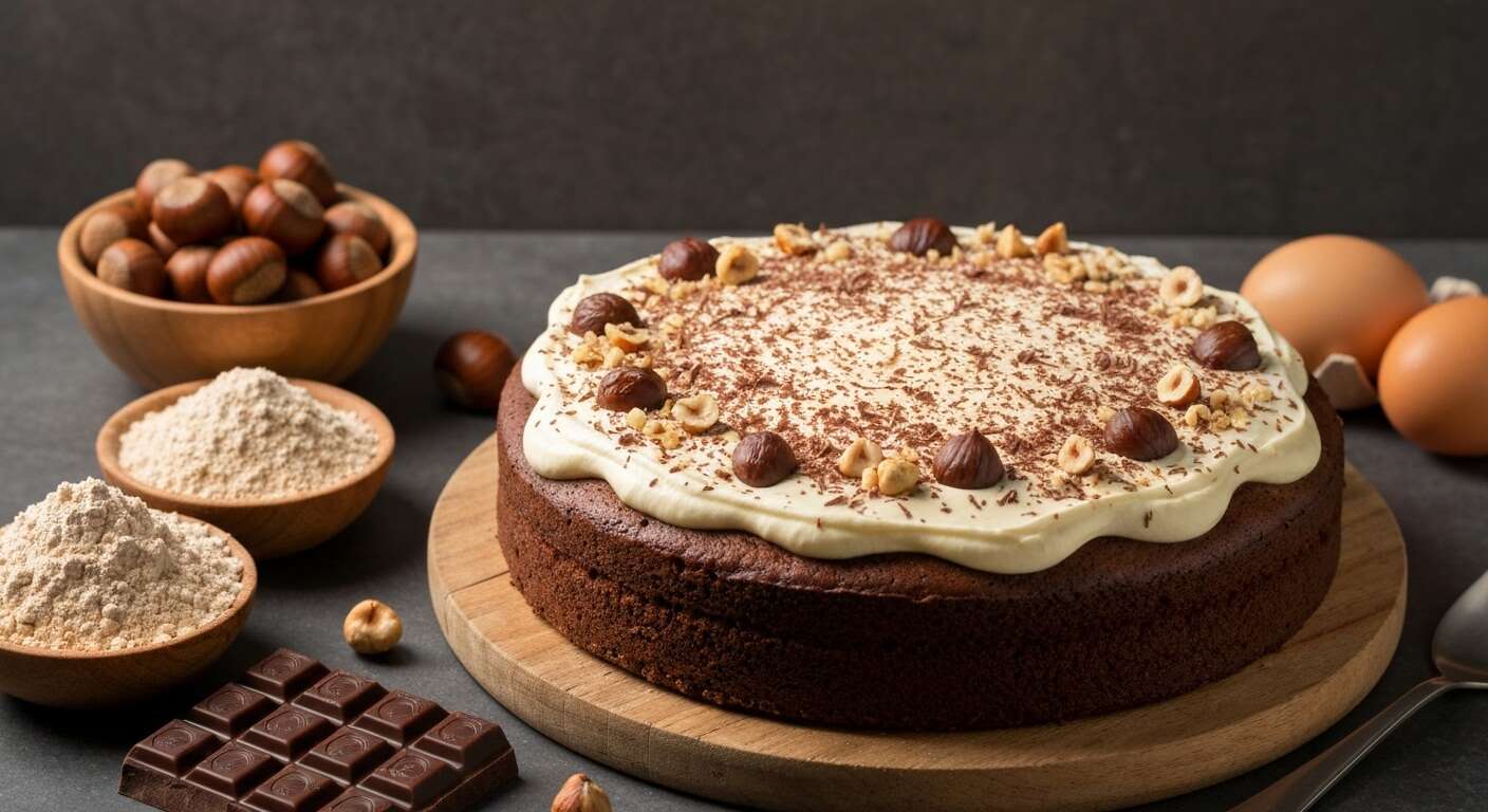 Recette de cake chocolat noisette et châtaigne au fromage frais
