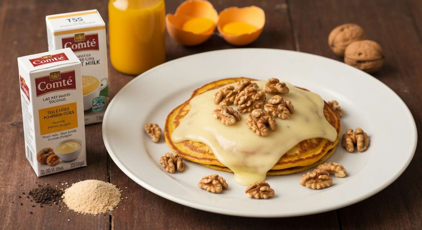 Pancakes de courge au fromage et noix : recette gourmande