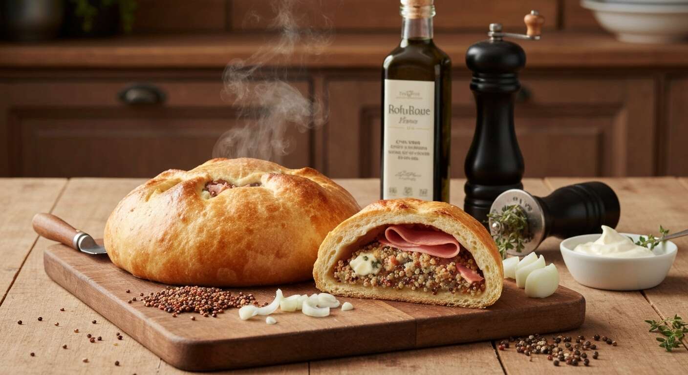 Recette : potimarron farci au quinoa, roquefort et jambon de Parme