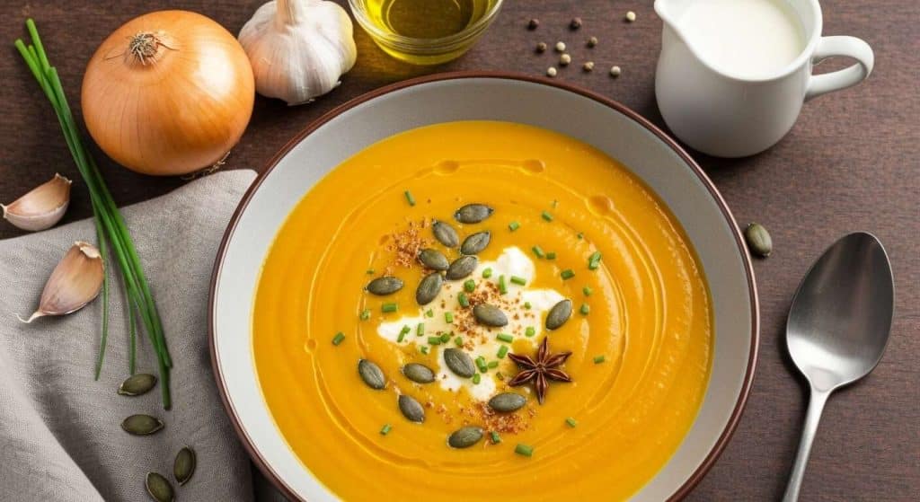 Velouté de potimarron au fromage frais : recette savoureuse