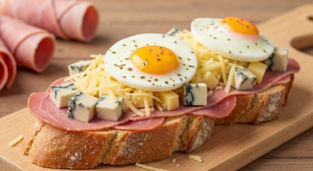 Recette Croque-Madame au Bleu : délice fromager