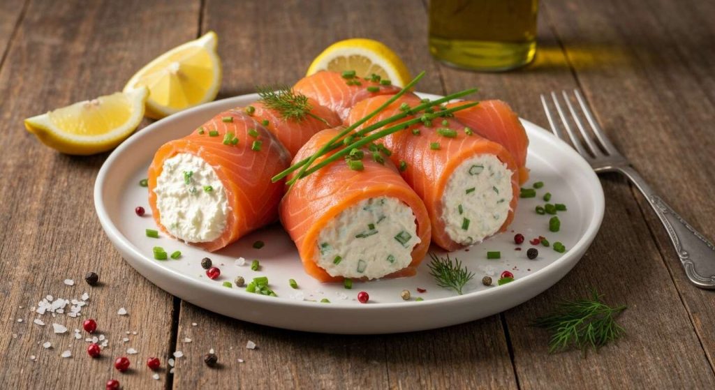 Timbale de saumon fumé aux deux fromages : recette gourmande et facile