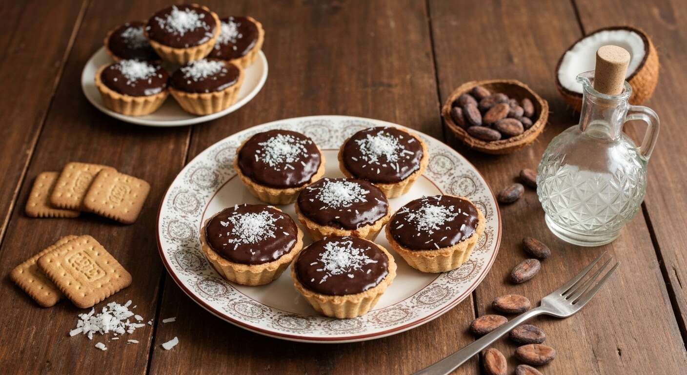 Tartelettes Bounty Chocolat : recette Gourmande Facile