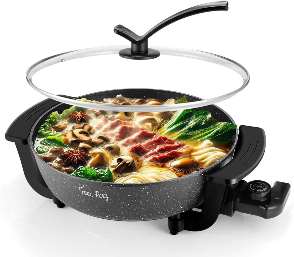 Test Food Party hot pot électrique 6L shabu shabu polyvalent
