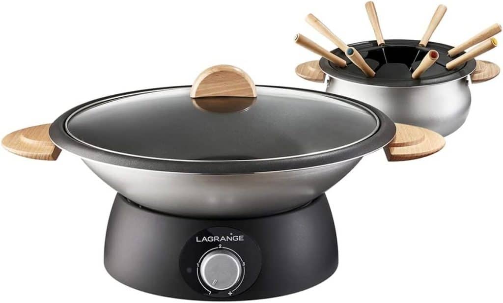 Test : wok/fondue Lagrange 349019 classic bois clair