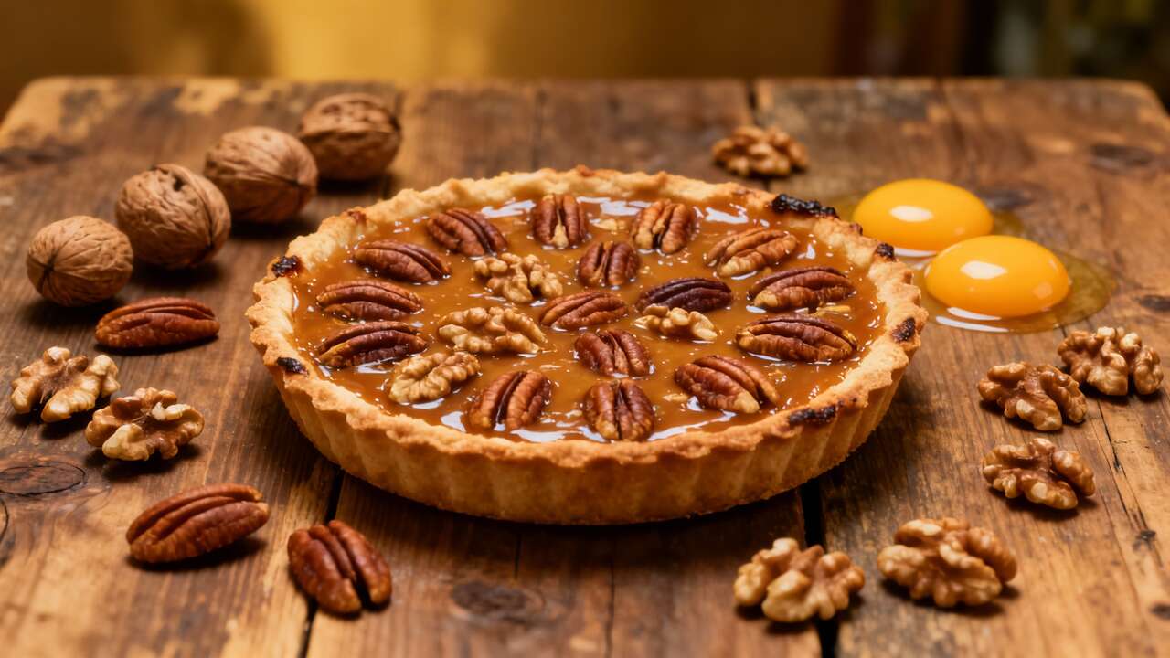 Tarte aux noix de pécan et noix : recette savoureuse