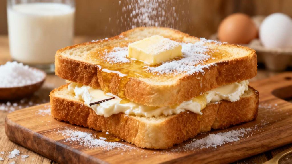 Pain perdu brioché au fromage frais : recette gourmande