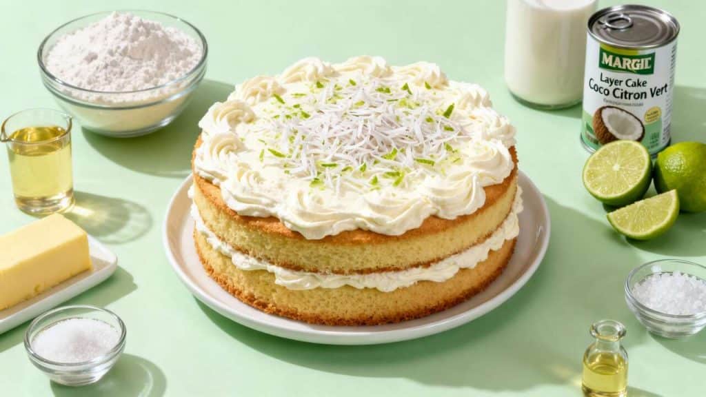 Layer Cake Coco Citron Vert : recette Détaillée