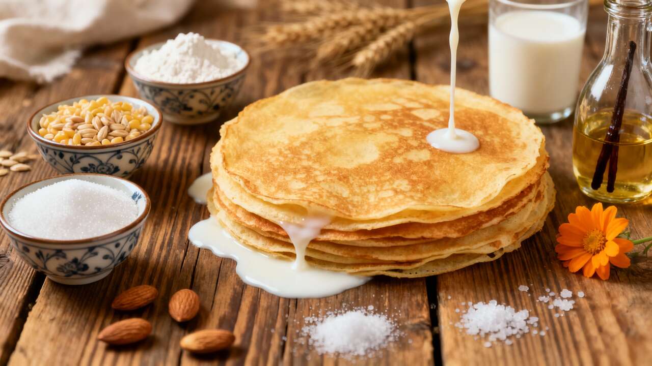 Crêpes Sans Œuf et Sans Lactose : recette Facile et Délicieuse