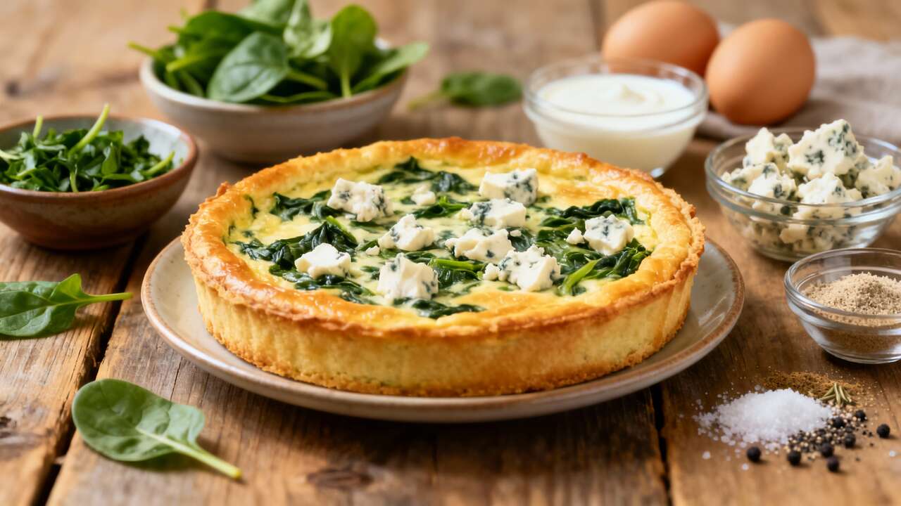 Recette : flan d'épinards au Bleu