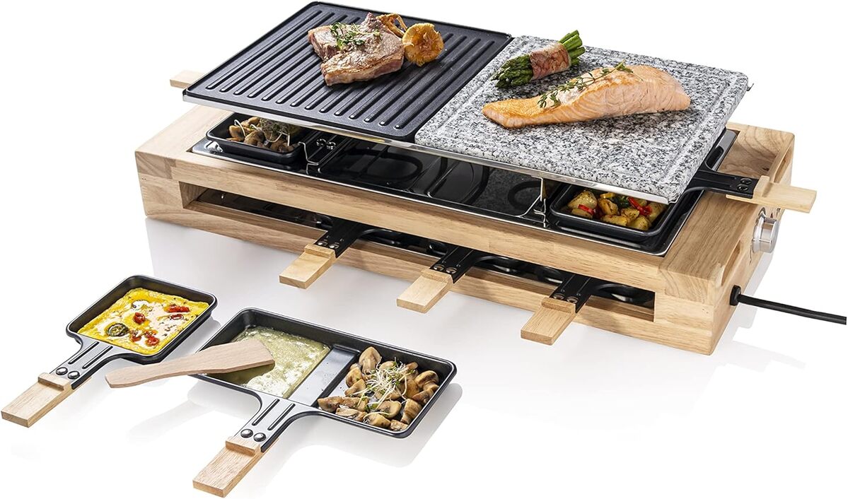 Test : bestron Raclette grill XL pour 8 personnes