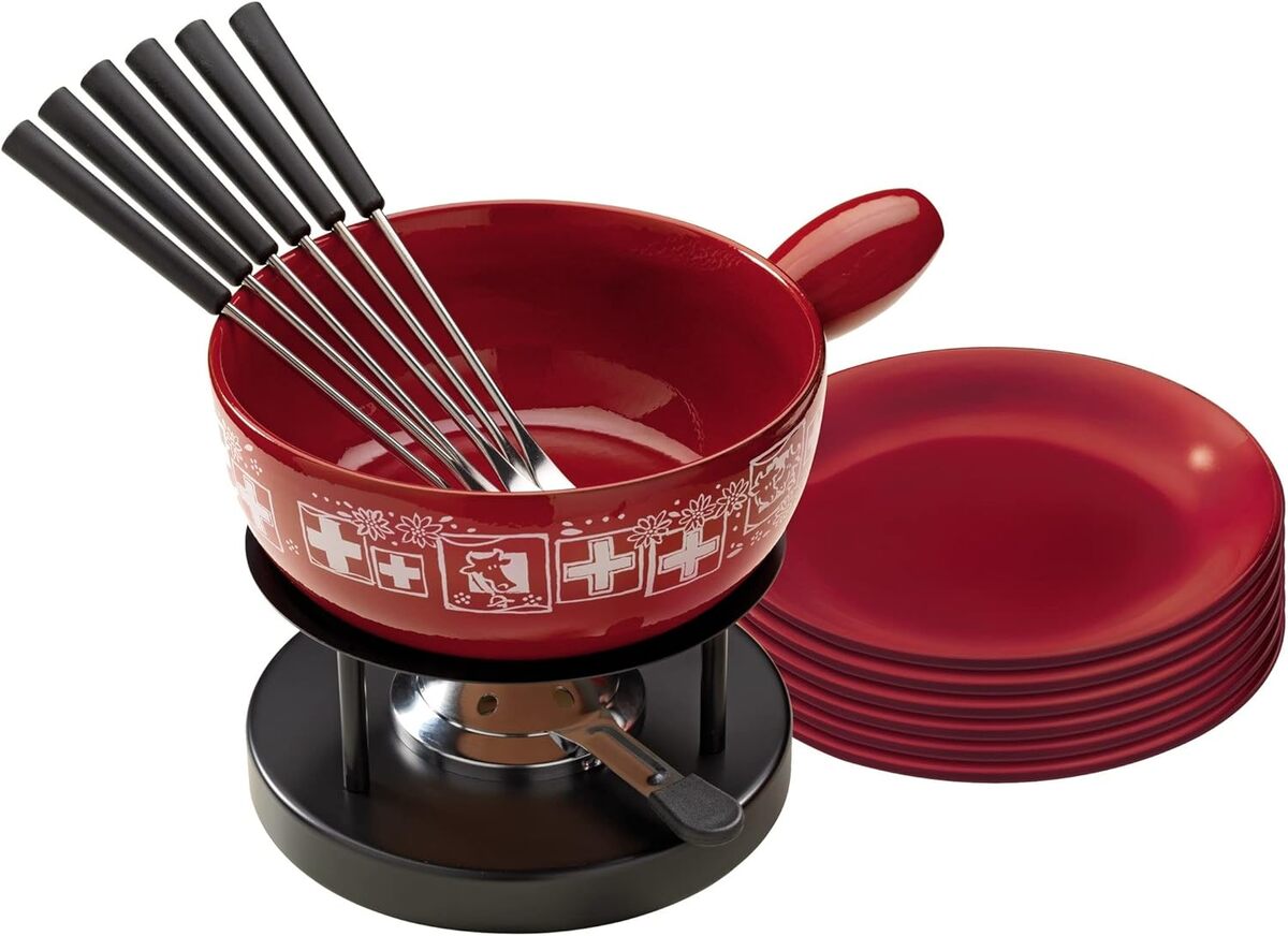 Test du set fondue Kuhn Rikon 32010 céramique rouge
