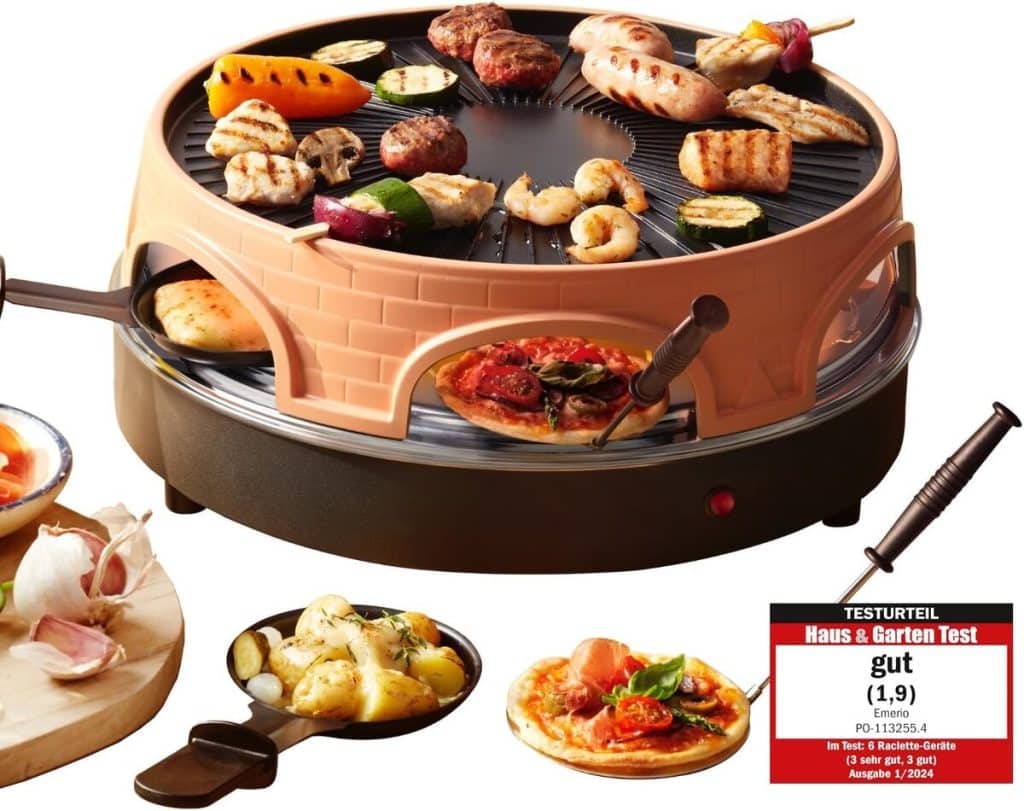 Test Emerio PO-113255.4 four raclette et pizza