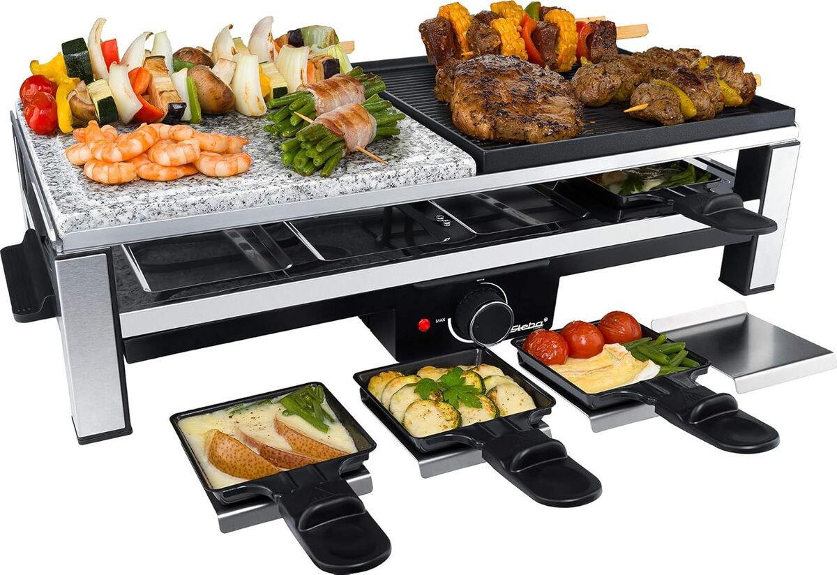 Test : raclette Steba RC 108 et sa plaque en pierre naturelle
